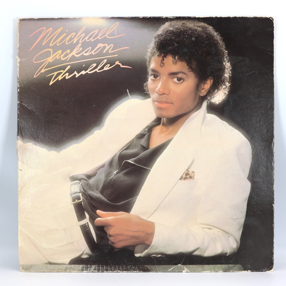 Michael Jackson Thriller Vinyl Record LP 12" Black 1982 Epic QE 38112 Pop Funk